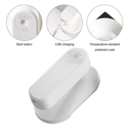 USB Rechargeable Wireless Handheld Electric Iron Removes Wrinkle 110 W Handheld Fabric Steam Iron Steamer Fabric Wrinkle Remover